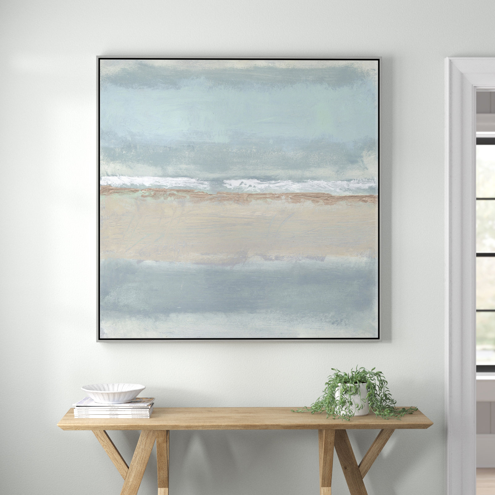Serenity 1 by Filippo Ioco, Silver , 45" H x 45" W x 2" D
