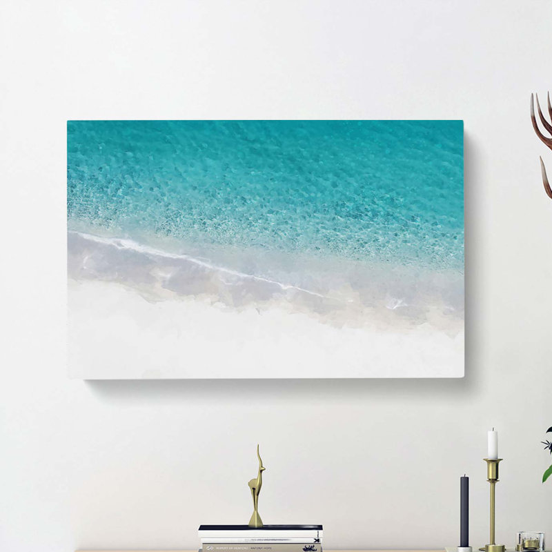 Tropea Beach In Calabria Italy - Wrapped Canvas Print, 50cm H x 76cm W x 3cm D