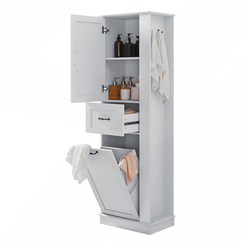 Armoire de rangement murale bleue 35 po x 28 po avec porte miroir, design moderne et amplement de tablettes pour la vie organisée