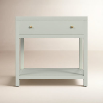 Celine 30" 1-Drawer Acacia Nightstand