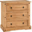 Emerfield 3 Drawer 92Cm W Solid Wood Chest Of Drawers