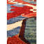 Tapis rouge / ivoire / bleu clair Heriz One-of-a-Kind 8 pi x 9 pi 9 po Heriz
