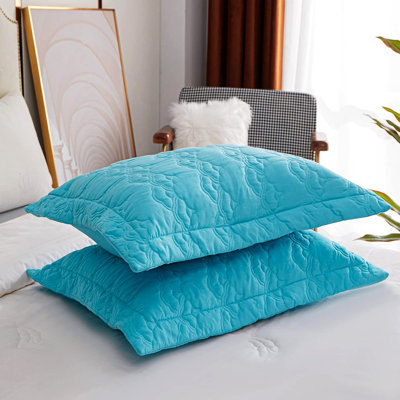 Quilted Pillow Shams for Beds (Cloud)
