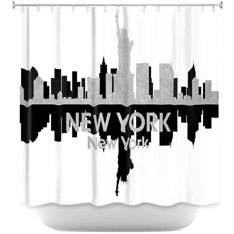 Rideau de douche simple City IV New York
