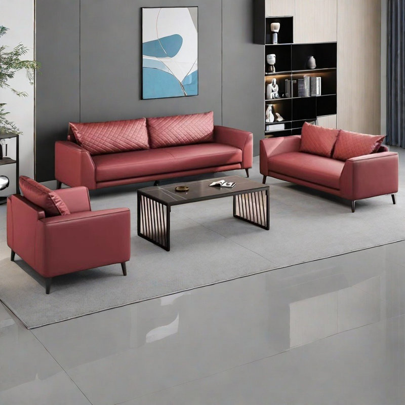 Simple modern office hotel sofa combination
