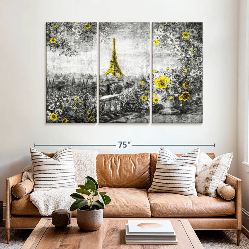 Aime Eiffel Tower Summertime Pop, 42" H x 65" W