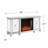 Toppington Mirrored Fireplace