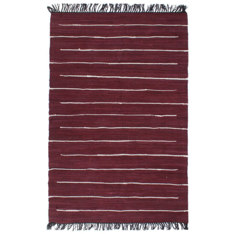 Mitre Striped Hand Woven Area Rug, Rectangle 120 x 170cm