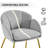 Fitchburg 20'' H Upholstered Metal Dining Chair-1128825649