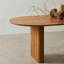 Cherry Oval Solid Wood Base Dining Table