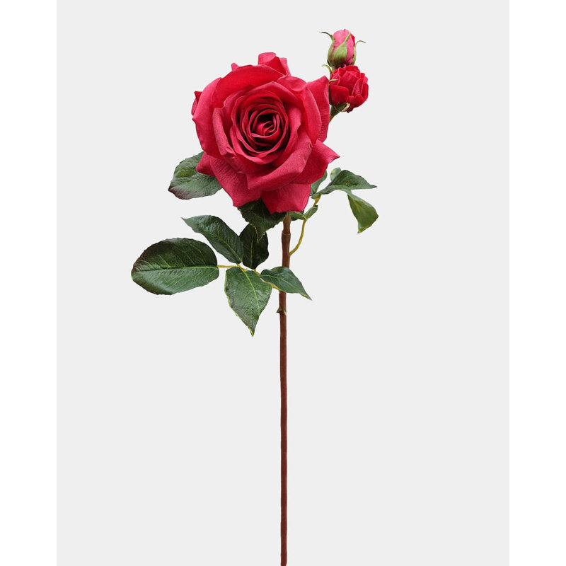 Real Touch Prestige Soft Yellow Rose 22", Pink