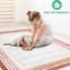 Tapis non délesté 6 x 9 - brun / teint pour la maison, chambre à coucher, salon, salle à manger tendance