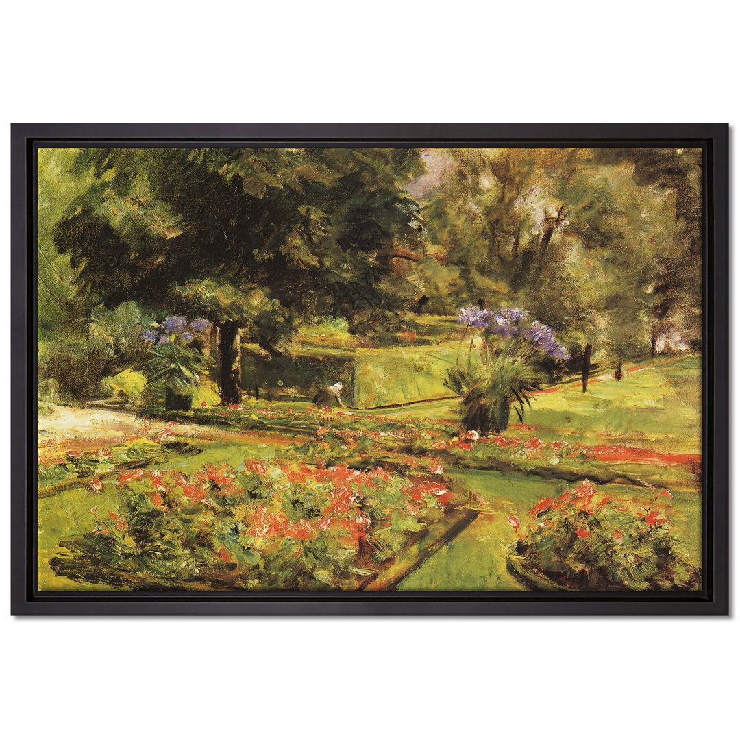 Gerahmter Kunstdruck Leinwandbild Wannseegarten von Max Liebermann