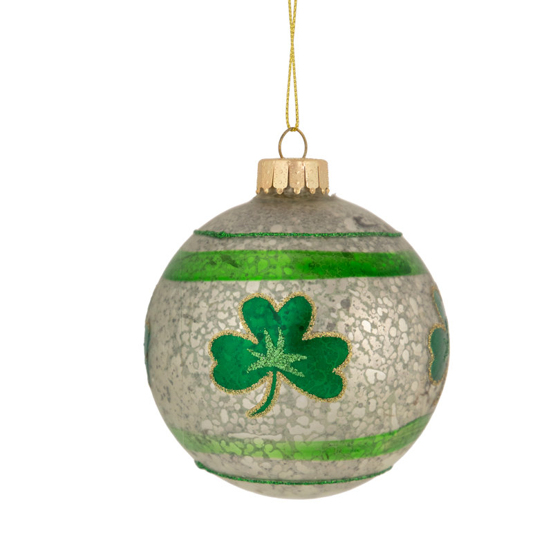 Ornement de Noël irlandais 3 "Shamrock