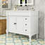 Meuble-lavabo 36 po avec lavabo, tablettes, tiroirs de rangement et portes à fermeture en douceur-793300752