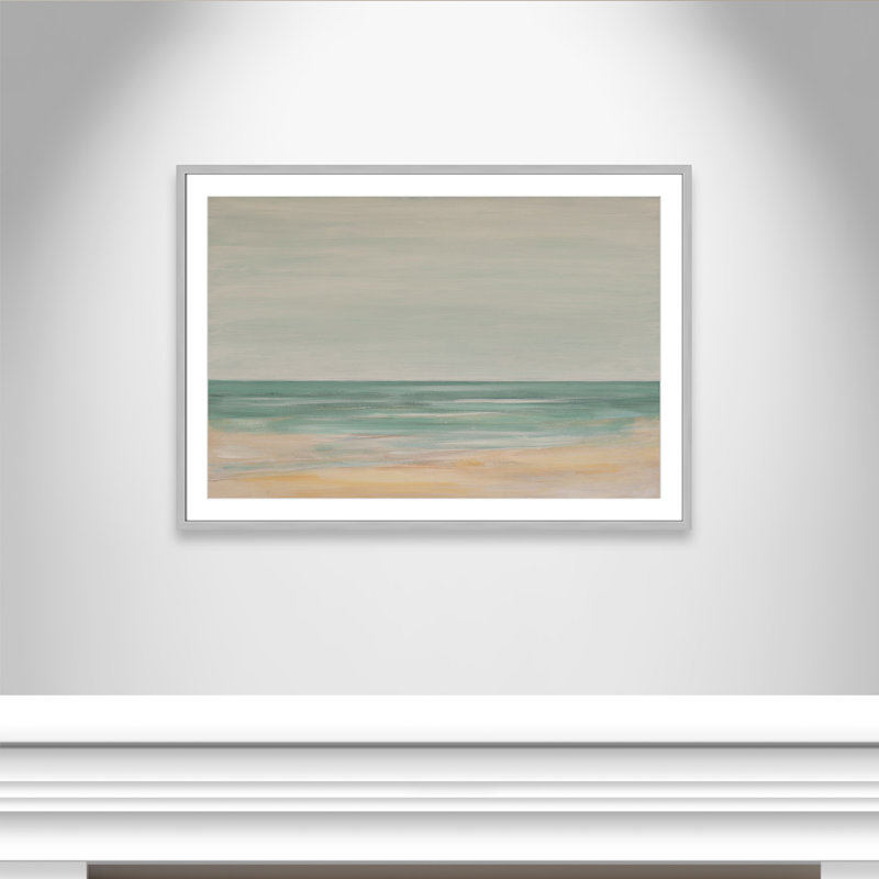 Horizon - impression de version paysage par S.H. Khân, L 41,5 po x H 29,5 po, Imprimé mat, Argenté mat