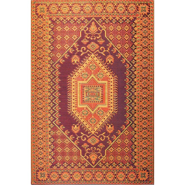 Mad Mats FM-OTU69-AQ1 6 x 9 ft. Turkish Indoor & Outdoor Rug Aqua