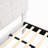 White  Boucle Floating Bed With Light-128558239