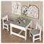 Ensemble de table et chaises d'activités pour enfants 3-en-1 blanc avec plateau et rangement