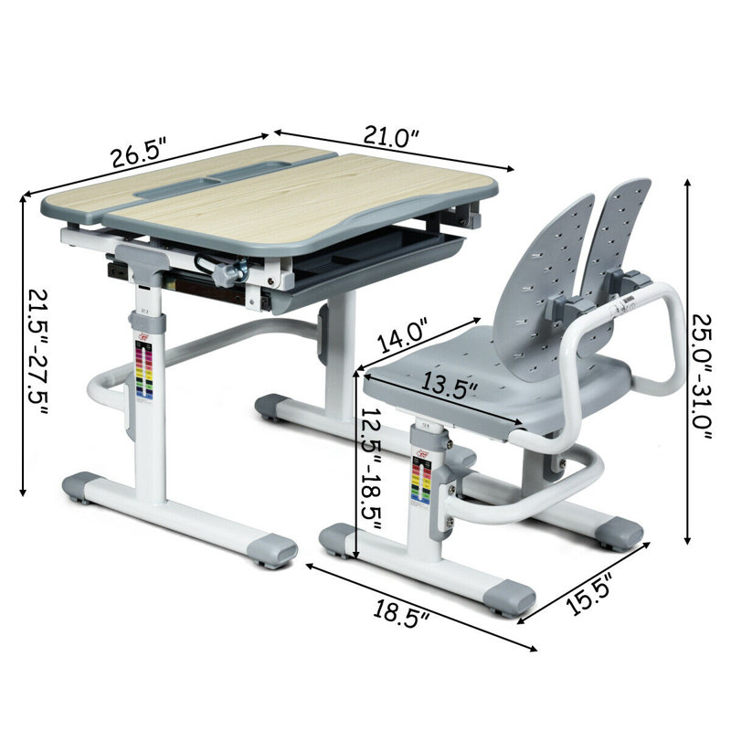 Ensemble de bureau et chaise Ayres