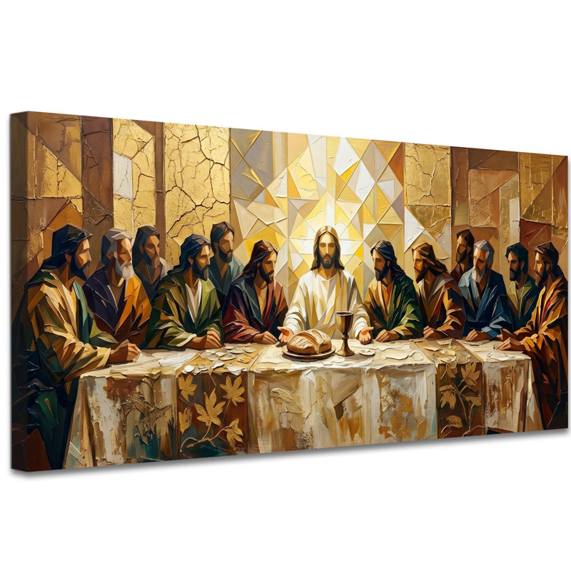 Art mural en toile Jésus, le dernier souper, relief blanc, élégante décoration murale chrétienne pour le salon, la salle à manger, la salle de prière, art biblique sur toile pour la décoration intérieure, 28 po x 58 po
