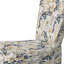 Ethereal Blooms - Chaise d'appoint rembourrée scandinave, chaise d'appoint blanche