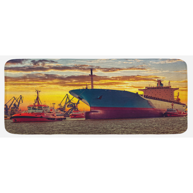 Tapis de cuisine nautique
