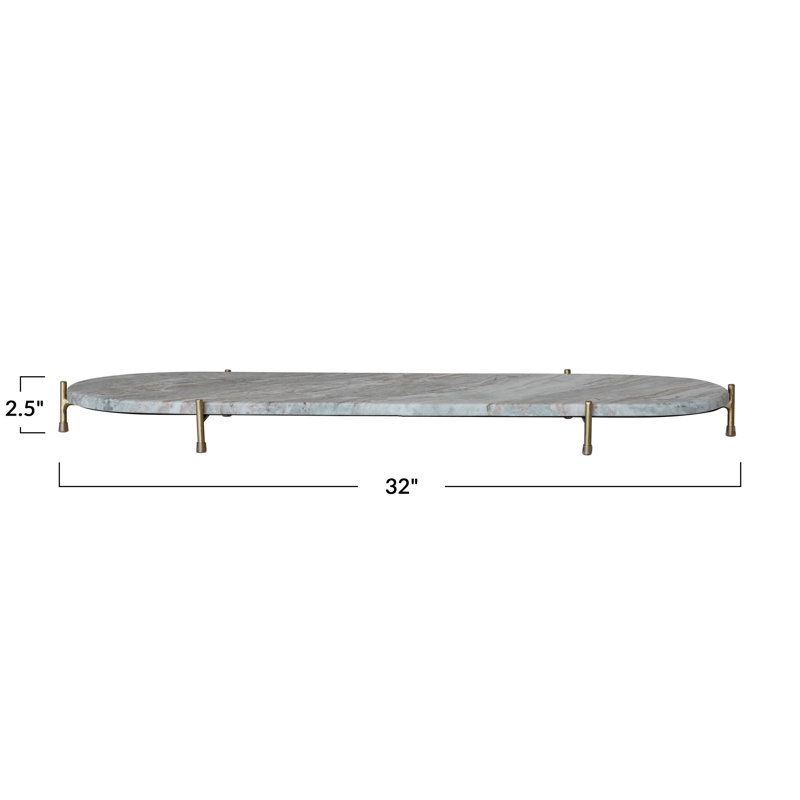 Decorative Marble Tray With Stand