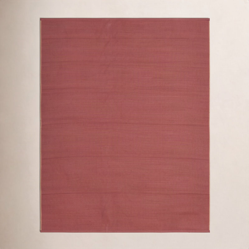 Castanon moderne uni, rouge / brun clair, Rectangle 8 pi x 10 pi