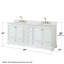Ensemble de meuble-lavabo double 80 "Deborah-40065811-61125904