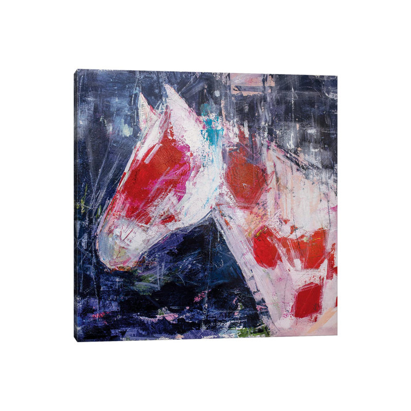 Coy Colt by Jodi Maas - Wrapped Canvas Painting, 30.48 cm H x 30.48 cm W