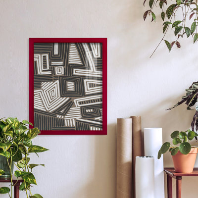 Reproduction d'un cadre photo simple Genuta Abstract Maze II
