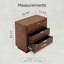 Commode de chevet 3 tiroirs Manish-634376619