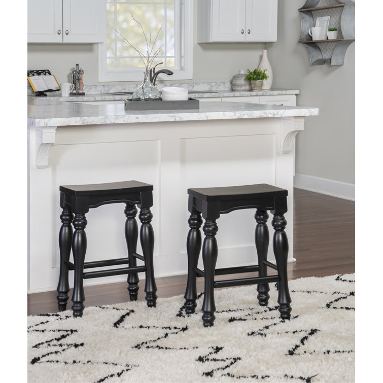 Clemente Counter Stool with Solid Wood Frame