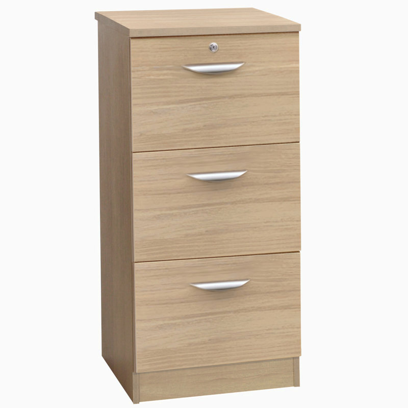 Effie 48cm Wide 3 -Drawer File Cabinet, Sandstone