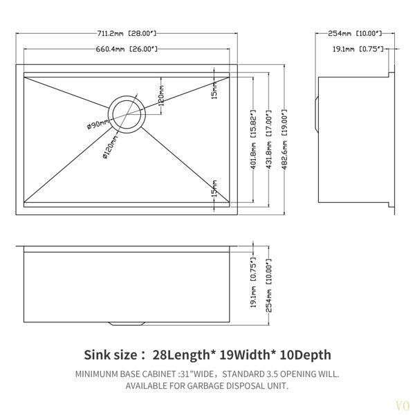 Dimensions du produit