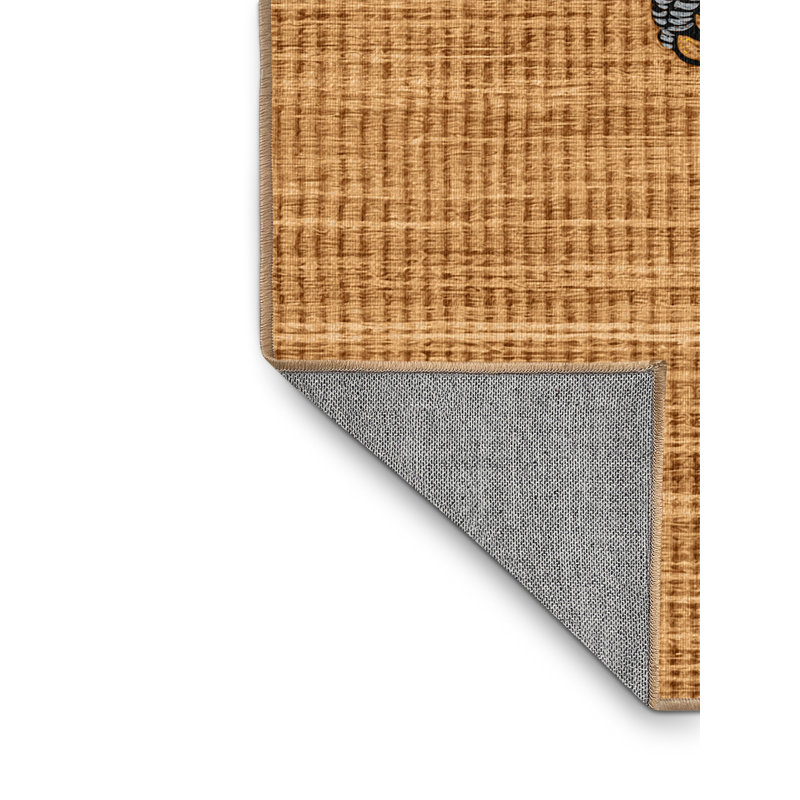 Washable Tropical Kingbird Birds Area Rug, Round 7'