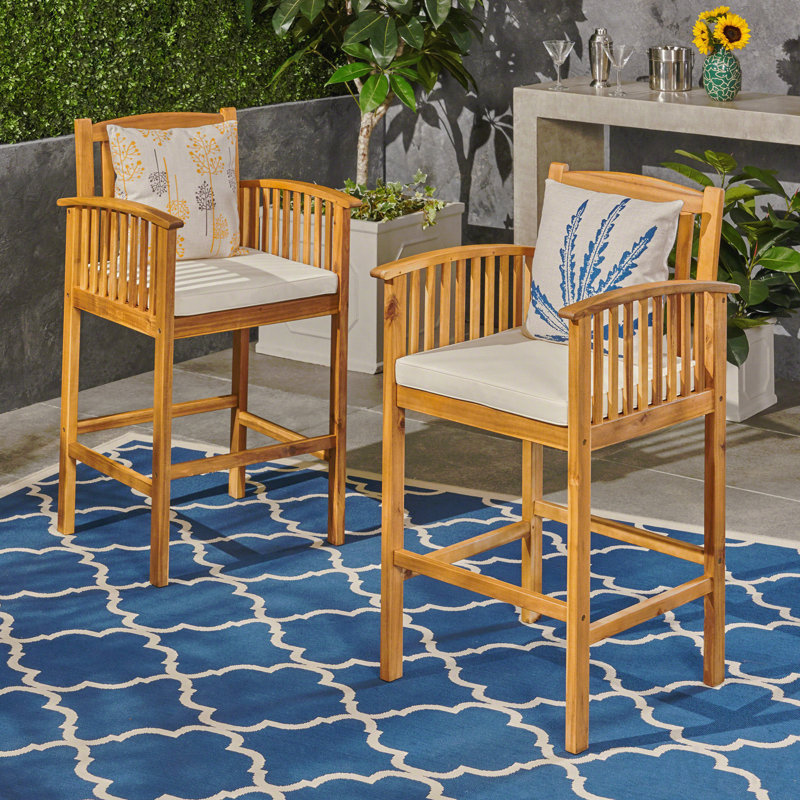 Tabouret en acacia