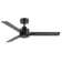 Zelindo 48''Matte Black Ceiling Fan Without Light, Indoor Ceiling Fan no Light with Remote Control and Quiet DC Motor, Outdoor Ceiling Fans for porch Without Lights, Black 3 Blades