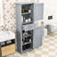Armoire de rangement luxueuse en bois avec tablettes réglables-2080848714-2109175860