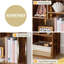 Petite armoire de rangement à 3 cubes avec 3 tablettes ouvertes (ensemble de 2)-789145775