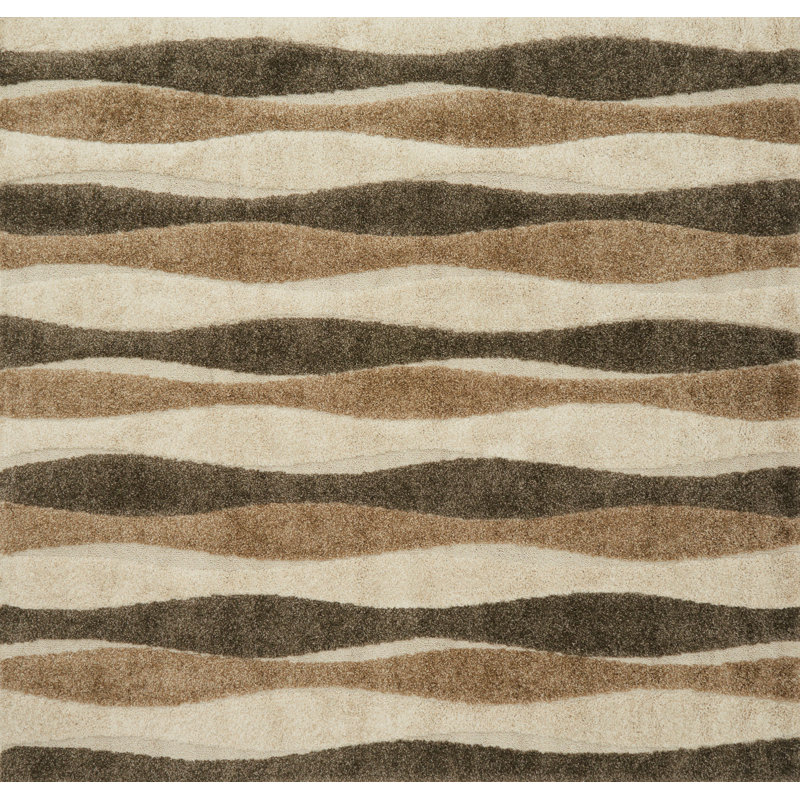 Menoken Performance Abstract Indoor Rug, Square 7'7"