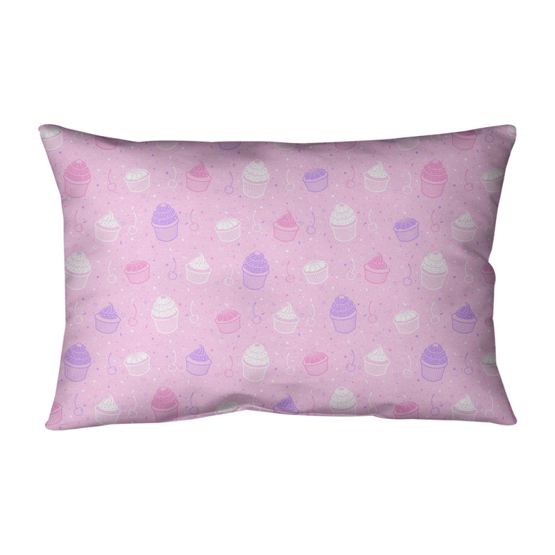 Coussin lombaire intérieur / extérieur Katelyn Elizabeth, Rose / Mauve