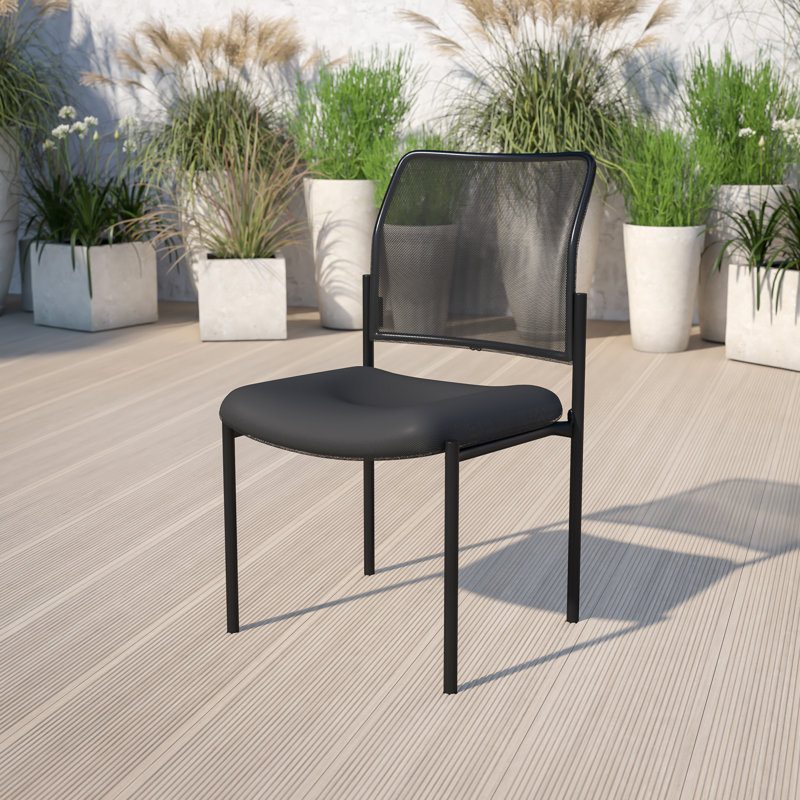 Chaise d'appoint en acier Comfort Mesh - Siège de réception - Chaise d'invité