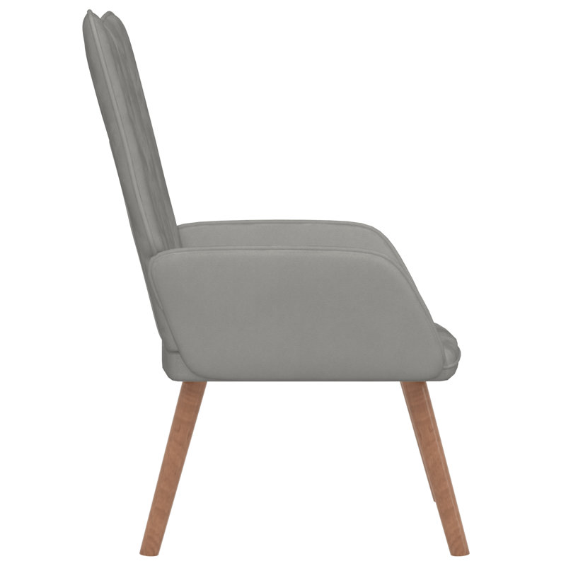 Fauteuil de détente Vidaxl gris clair