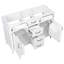 Base de meuble-lavabo 48 po avec 4 tiroirs, 2 portes et tablettes réglables-133409222