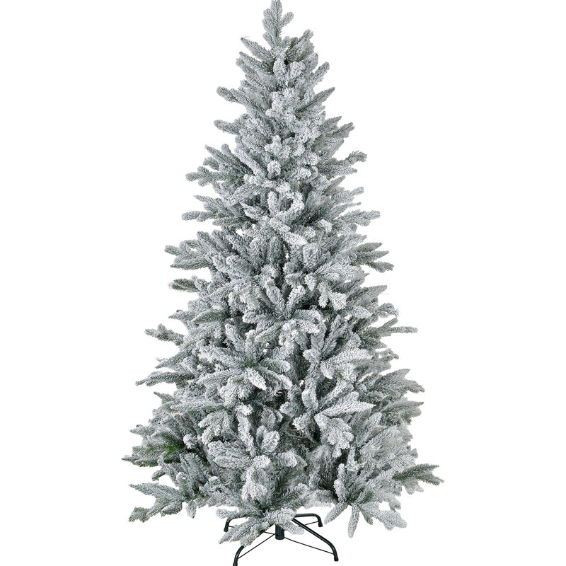 Arbre de Noël artificiel enneigé 6 pi avec 994 pointes, support en métal pliable, assemblage facile, arbre de Noël articulé pour la maison, le bureau, les Fêtes
