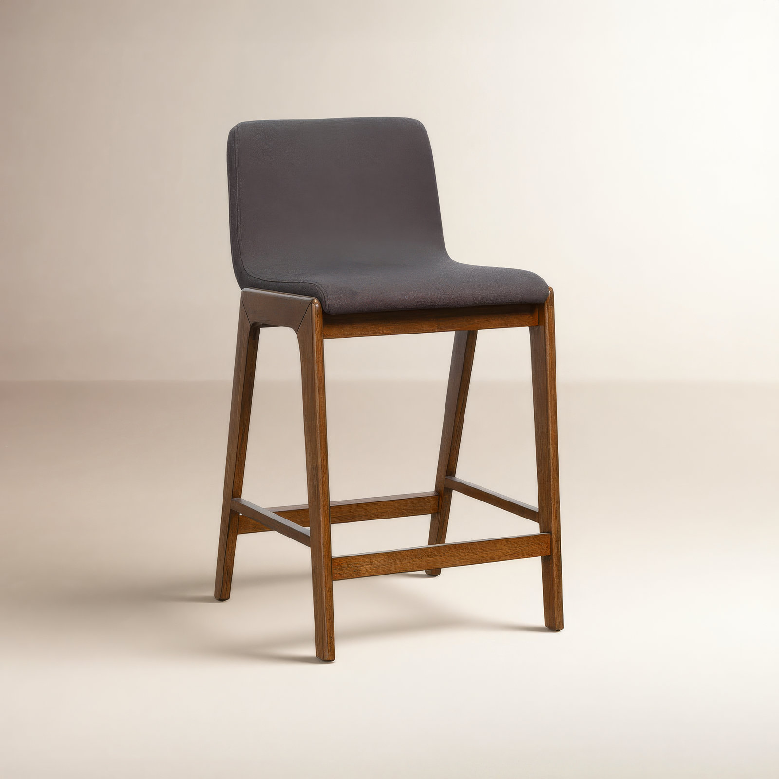 Nicoletta 25" Bar Stool, Gray