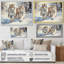 Tigres blancs jouant dans la neige II - tigre, art mural-504312625-504312627