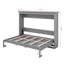 Lit escamotable horizontal, lit escamotable en bois Farmhouse, lit plateforme mural en bois-1717099098